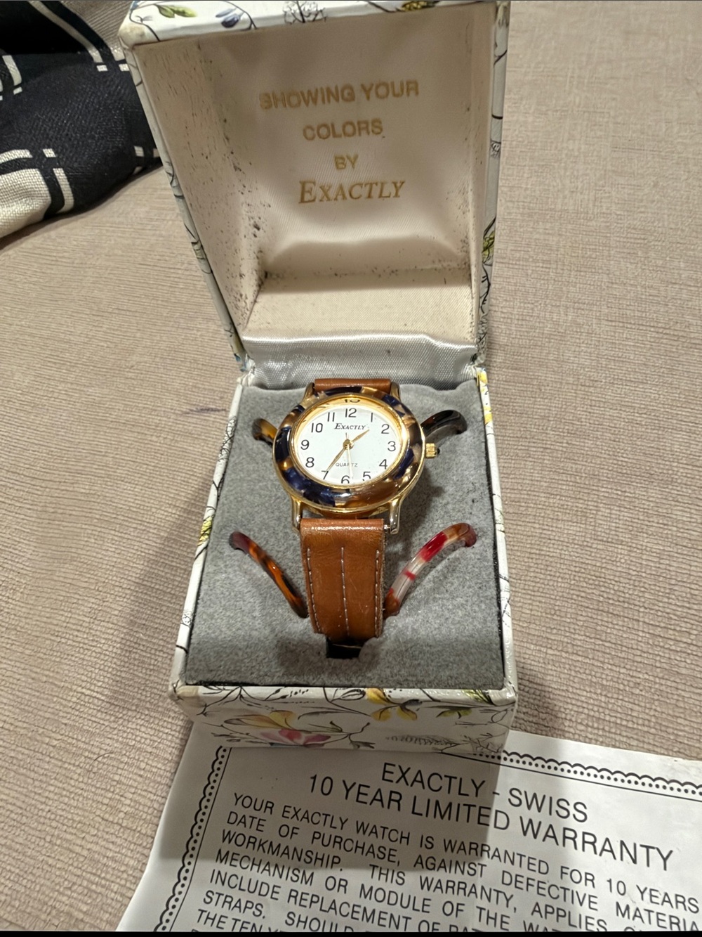 Classic Brown Leather Watch - Brown with other changing faces